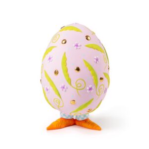 Patience Brewster Egg – Pink With Snow Peas