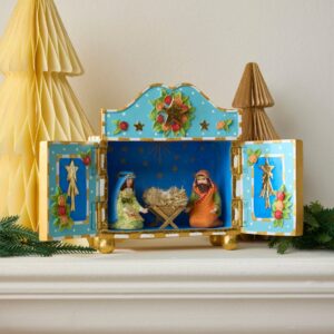 Patience Brewster Mini Nativity Figure – Nativity, Retablo