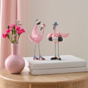 Patience Brewster Sheila and Sheldon Flamingo Figurines