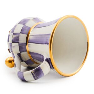 Rosy Check Ceramic Mug – Violet Check
