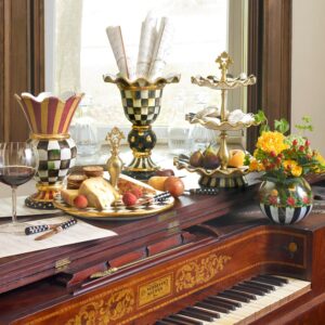 Courtly Check Ceramic Cheese Course