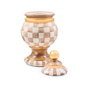 Mocha Check Ceramic Canister – Mocha Check, Globe