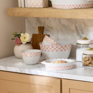 Courtly Check Everyday Mixing Bowls, Set of 3 – Rosy Check