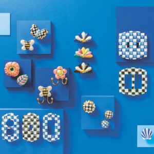 Royal Check Petit Four Round Knob