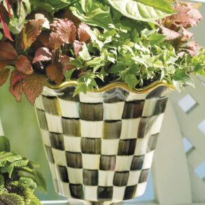 Courtly Check 8″ Ceramic Garden Pot