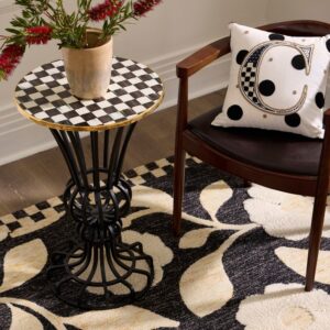 Courtly Check Pedestal Accent Table