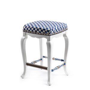 Royal Check Counter Stool