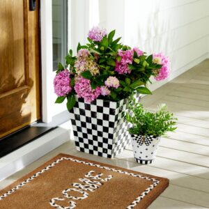 Courtly Check Planter – Courtly Check, 13″