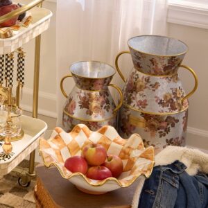 Wild Rose Galvanized Milk Can – Wild Rose, Small