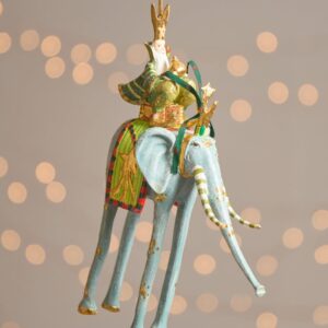 Patience Brewster Nativity Ornament – Nativity, Casper on Elephant