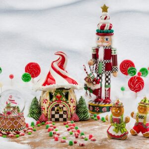 Candy Cottage Gingerbread Snow Globe