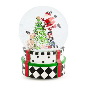 Santa & Rudolph Snow Globe