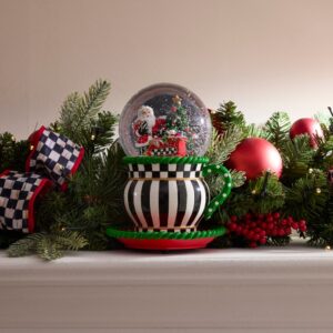Check It Out Teacup Snow Globe