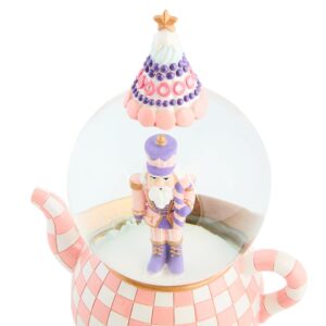 Rosy Check Teapot Snow Globe
