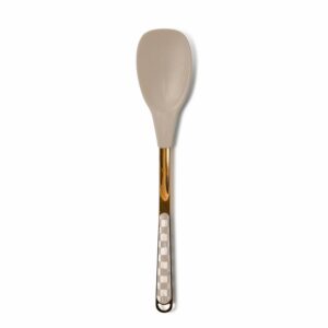 Mocha Check Kitchen Utensils