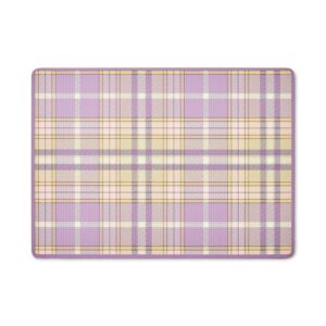 Mocha Check Cork Back Placemats, Set of 4 – Violet Tartan