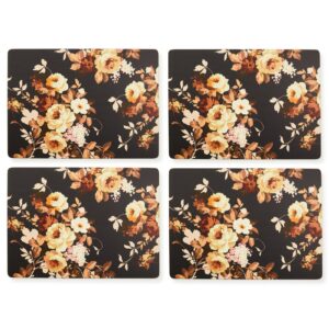 Mocha Check Cork Back Placemats, Set of 4 – Wild Rose Brown