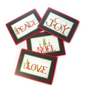 Patience Brewster Season’s Greetings! Cork Back Placemats – Set of 4