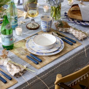 Pink Sinamay Placemats, Set of 4 – Flax