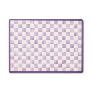 Mocha Check Cork Back Placemats, Set of 4 – Violet Check