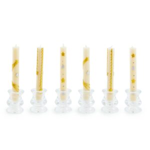 Stars Mini Dinner Candles, Set of 6