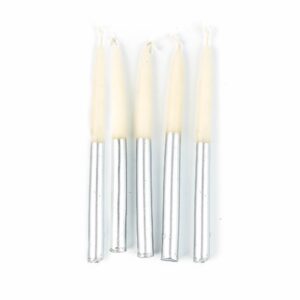 Hanukkah Gold Candle Set – Silver