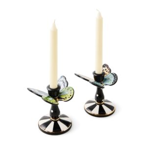 Butterfly Candle Holders, Set of 2 – Butterfly Toile, Tall
