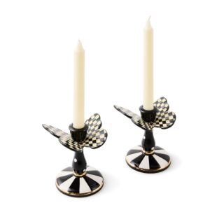 Butterfly Candle Holders, Set of 2 – Courtly Check, Tall