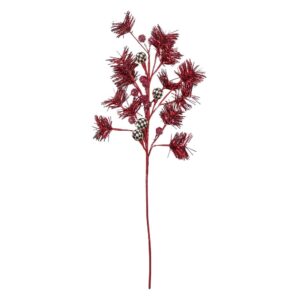 Granny Kitsch Tinsel Stem – Red