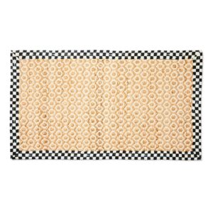 Courtly Check Natural Honeycomb Rug