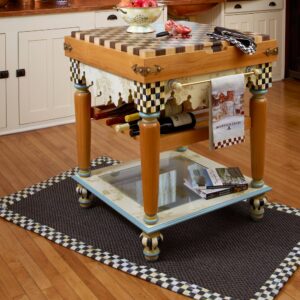 Courtly Check Sisal Rug – Black, 3′ x 5′