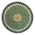 Emerald Sunburst 6′ Round Rug