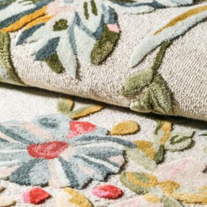 Flower Garden 6′ Round Rug