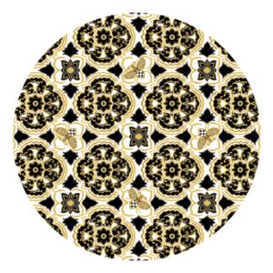 Queen Bee Indoor/ Outdoor Rug – 6′ Round