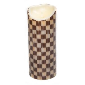 Courtly Check Flicker 10″ Pillar Candle