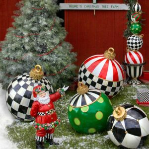 Jolly Courtly Check Outdoor Ornament