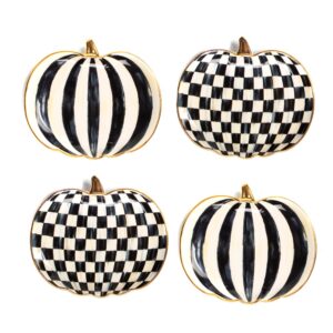 Courtly Pumpkin Plates – Set of 4