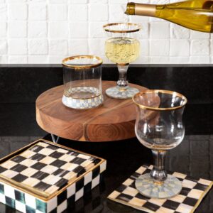 Cocktail Napkin Holder – Courtly Check