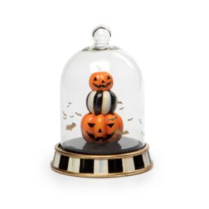 Halloween Stacked Pumpkins Cloche