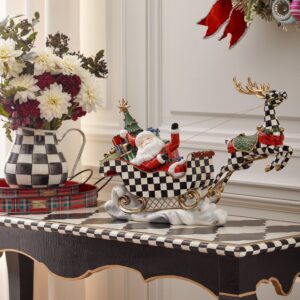 Granny Kitsch Illuminated Sleigh Ride Santa