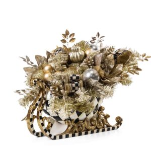Glam Up Illuminated Sleigh Arrangement