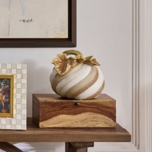 Mocha Swirl Twisted Stem Pumpkin