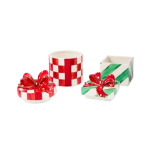 Check It Out Ceramic Gift Boxes, Set of 2