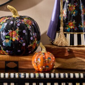 Orange Flower Market Mini Pumpkin