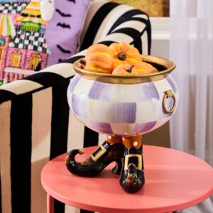 Halloween Fergal Violet Check Cauldron