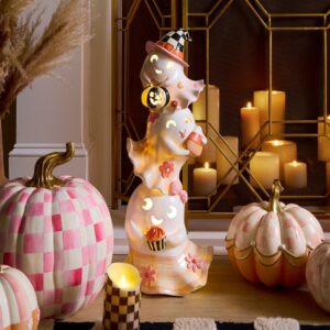 Hocus Pocus Illuminated Stacked Ghosts Figure
