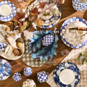 Royal Autumn Leaf Ceramic Serving Set, Set of 2