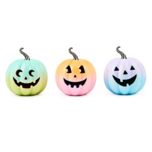 Trick or Treat Illuminated Jack O’ Lanterns, Set of 3