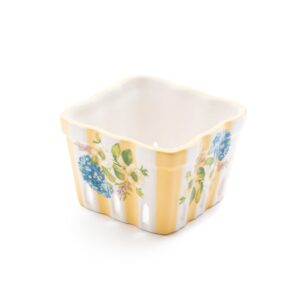 Wildflowers Small Berry Basket – Yellow