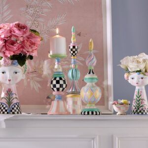 Rosy Meadow Tall Finial